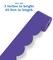 Carson Dellosa 65Ft of Purple Bulletin Board Borders, 1 Roll of Scalloped Trim for Rolling Whiteboard, Cork and Posterboard, Party, Office Decorations, and Classroom Decor